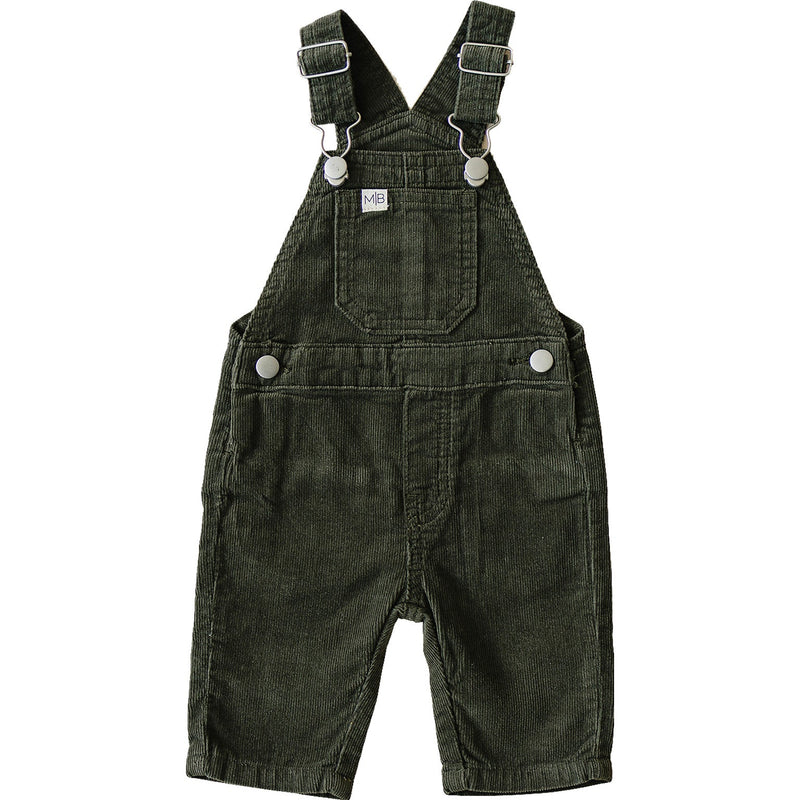 Mebie Baby Green Corduroy Overalls styled for everyday comfort, soft texture and timeless fit in adorable baby clothes