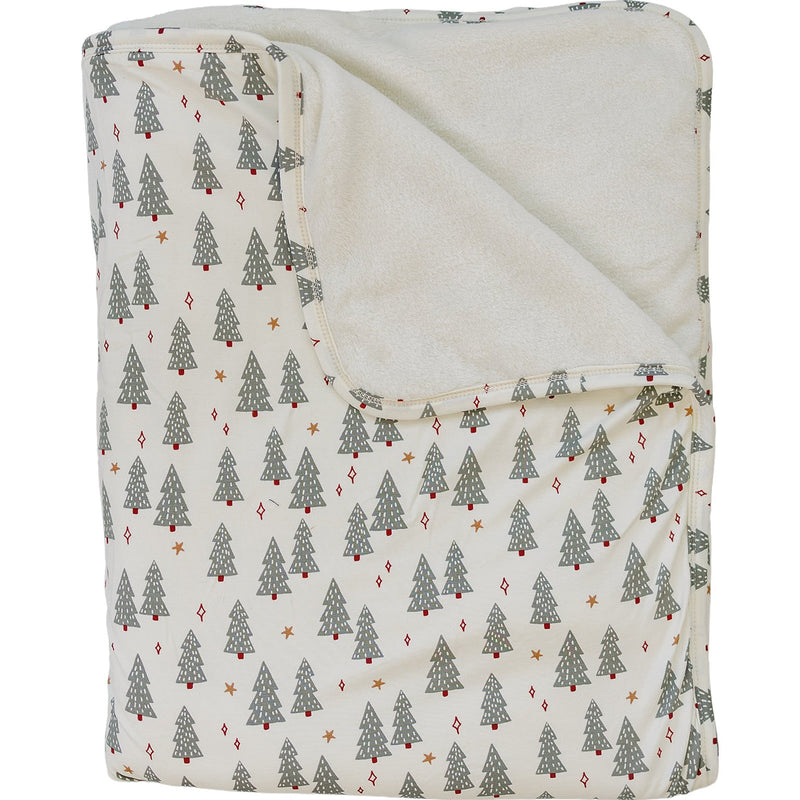 Mebie Baby Christmas Trees Bamboo Fleece Quilt wraps your little one in cozy comfort as a soft baby blanket.