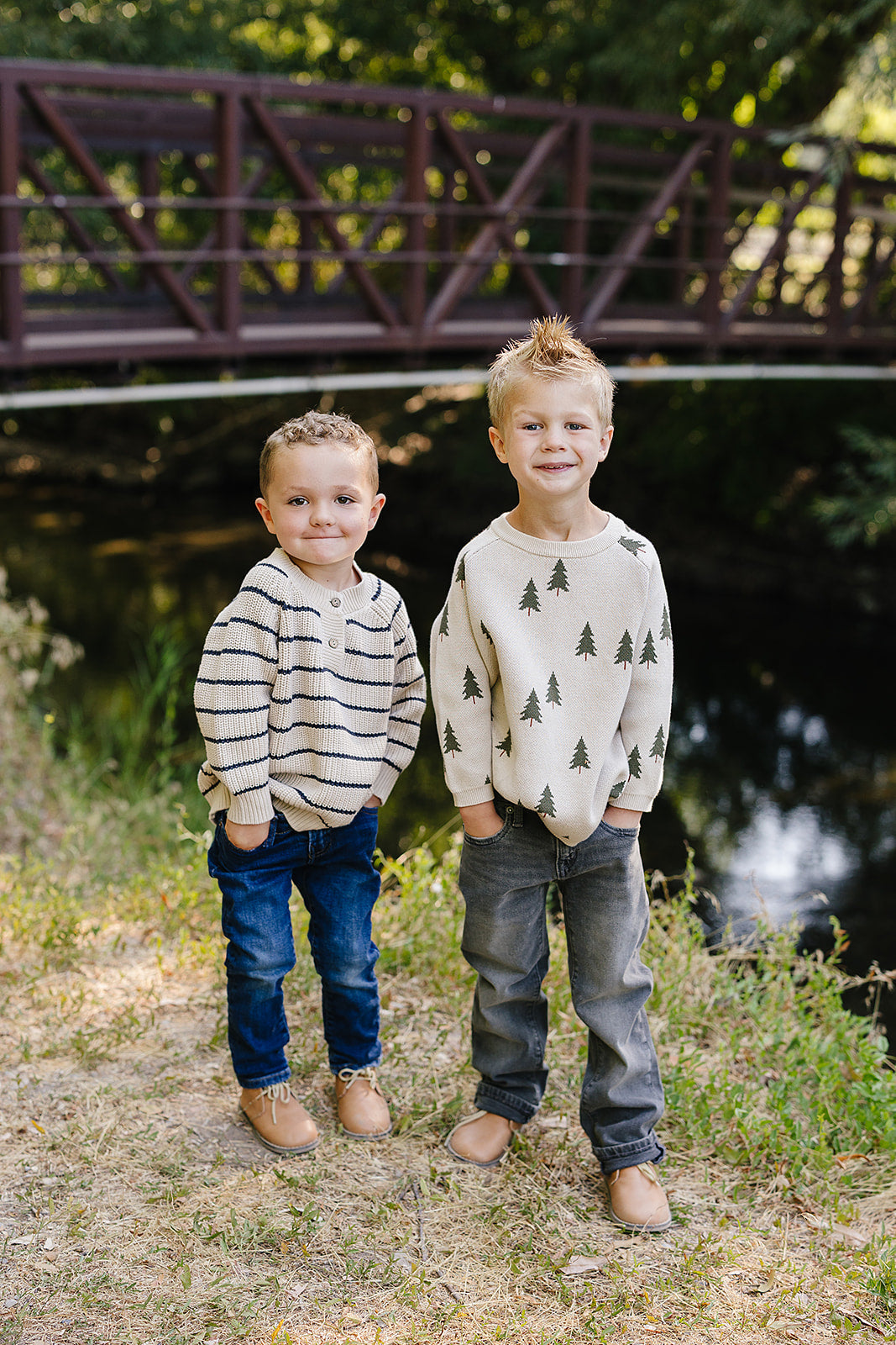 Designed for everyday wear, the Mebie Baby Pine Tree Knit Sweater is a cute baby clothes essential