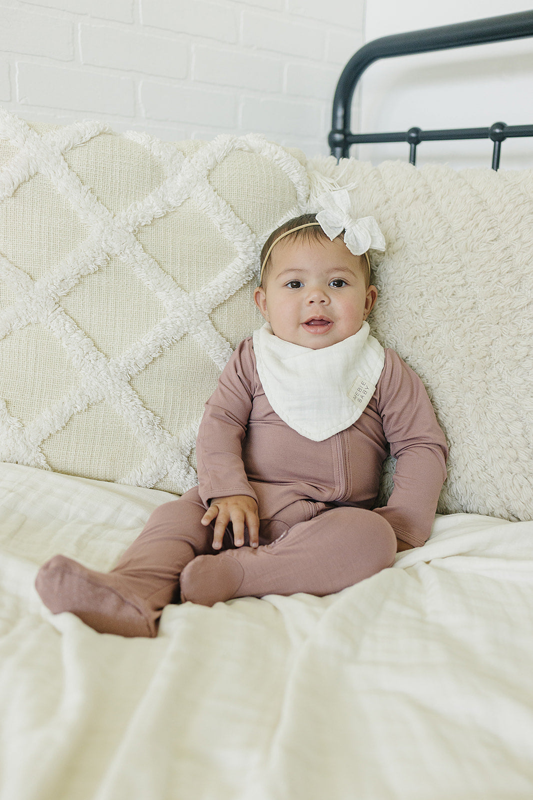 Keep infants warm with the Mebie Baby Cream Muslin Quilt, perfect muslin blankets for everyday use.