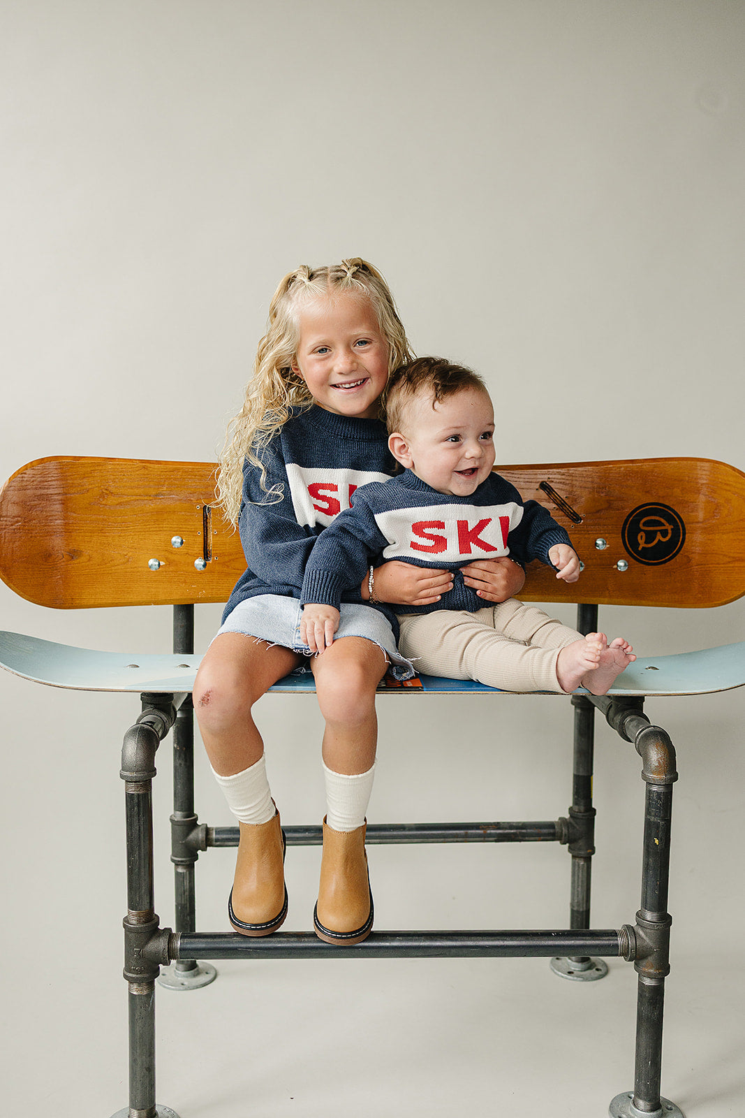 Keep little ones comfortable in the Mebie Baby Ski Sweater, a staple in organic baby clothes