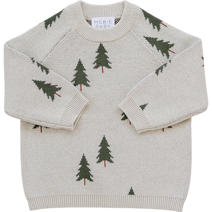 Cozy and stylish, the Mebie Baby Pine Tree Knit Sweater is a must-have in baby clothes