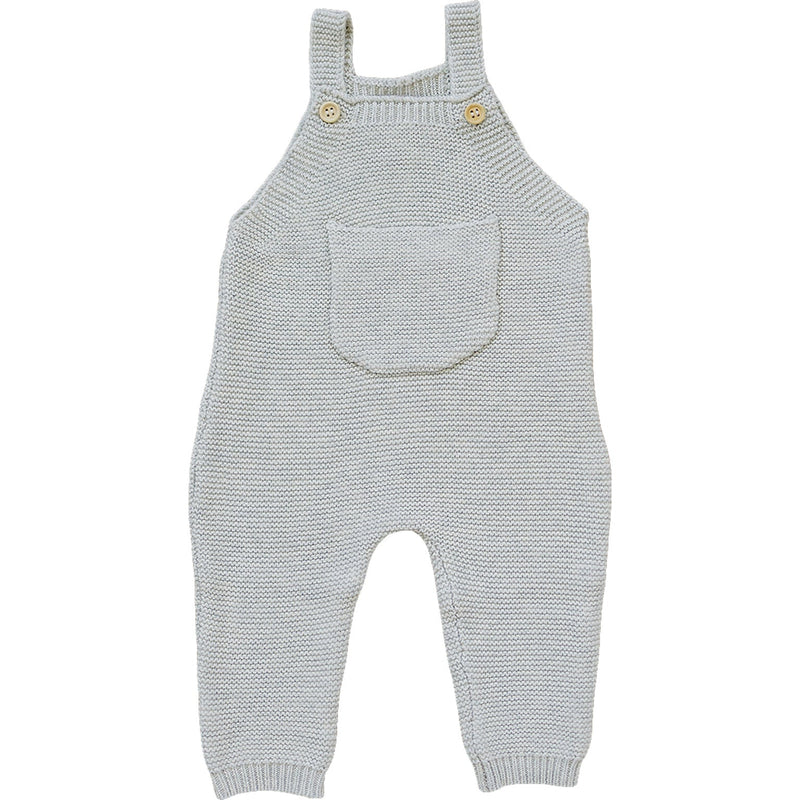 Mebie Baby Grey Knit Overalls styled for everyday comfort, a cozy staple in baby clothes