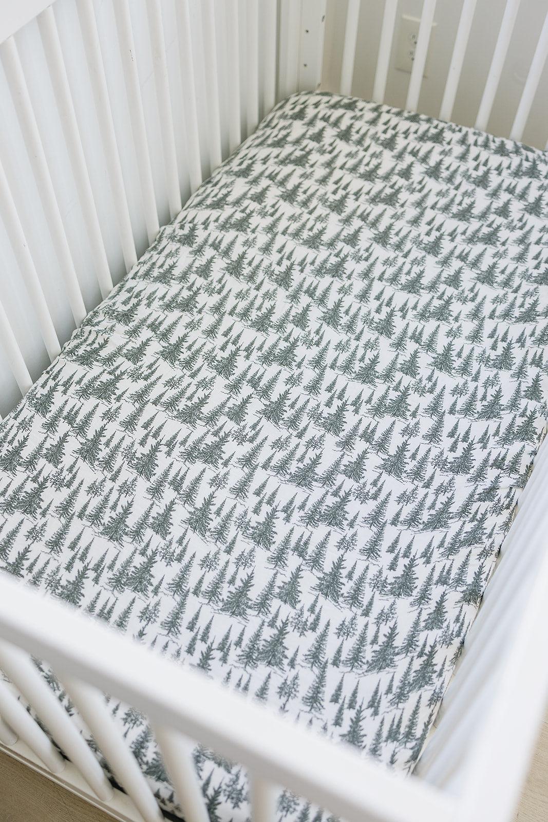 Keep your little one comfortable with the Mebie Baby Forest Muslin Crib Sheet, ideal baby crib sheets.