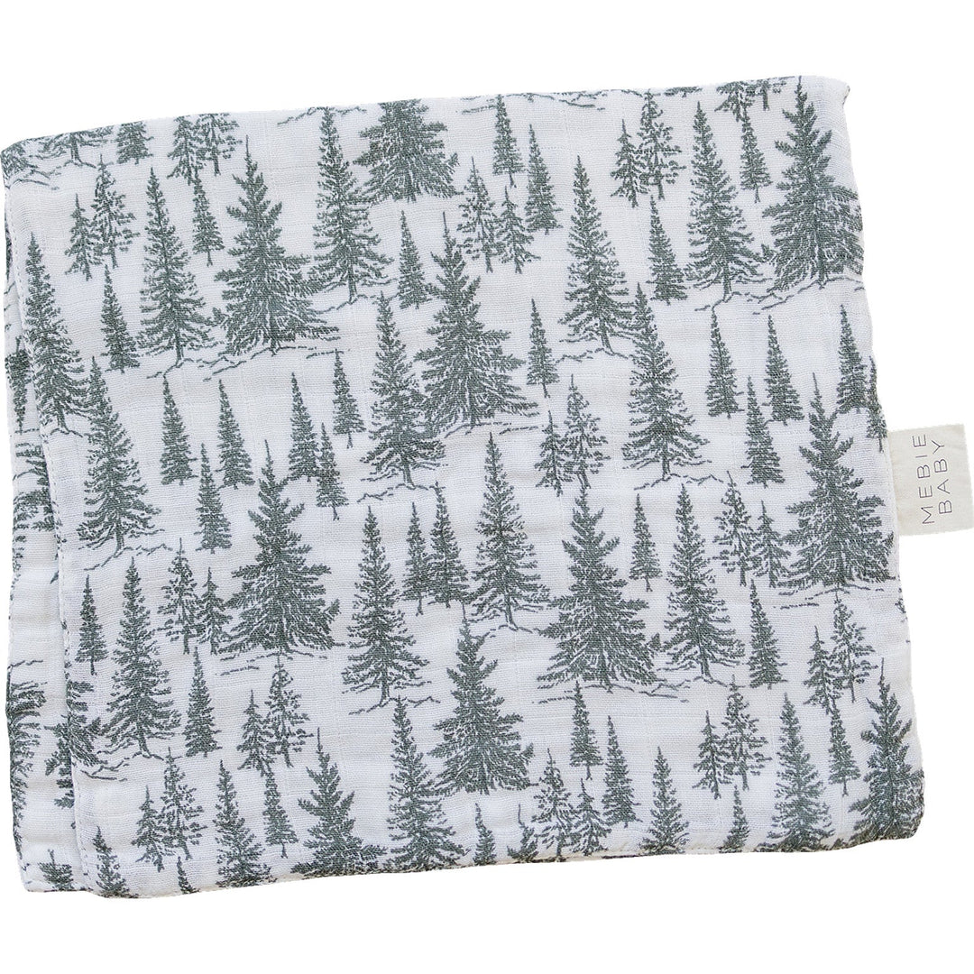 Mebie Baby Forest Muslin Burp Cloth provides soft and absorbent burp cloths for everyday use.