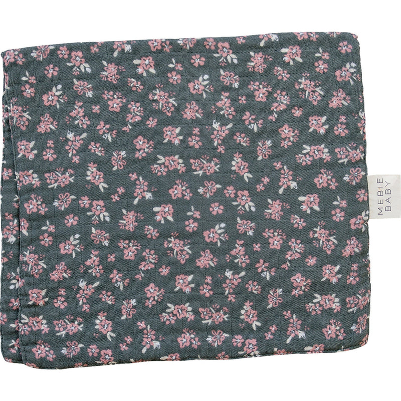 Soft and absorbent, the Mebie Baby Olive Bloom Muslin Burp Cloth makes burping easier for babies.