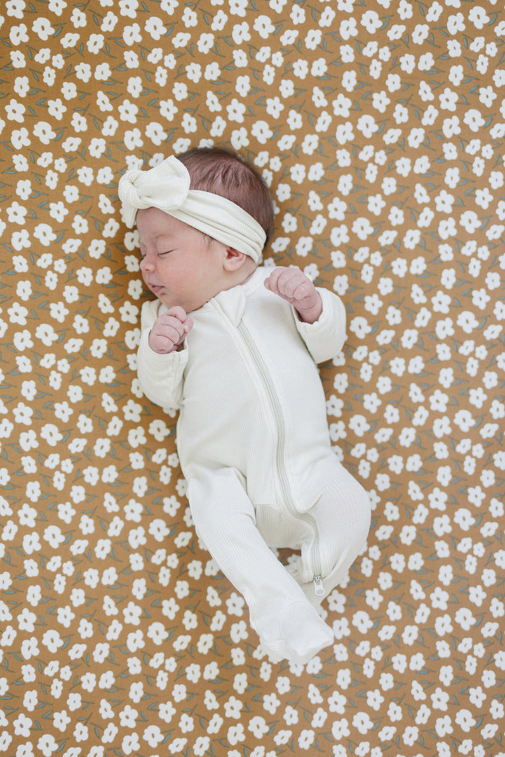 Mebie Baby zipper organic bamboo footie pajamas