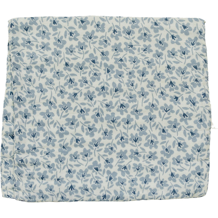 Mebie Baby Blue Blossom Muslin Burp Cloth offers soft and absorbent baby burp cloths for everyday use.