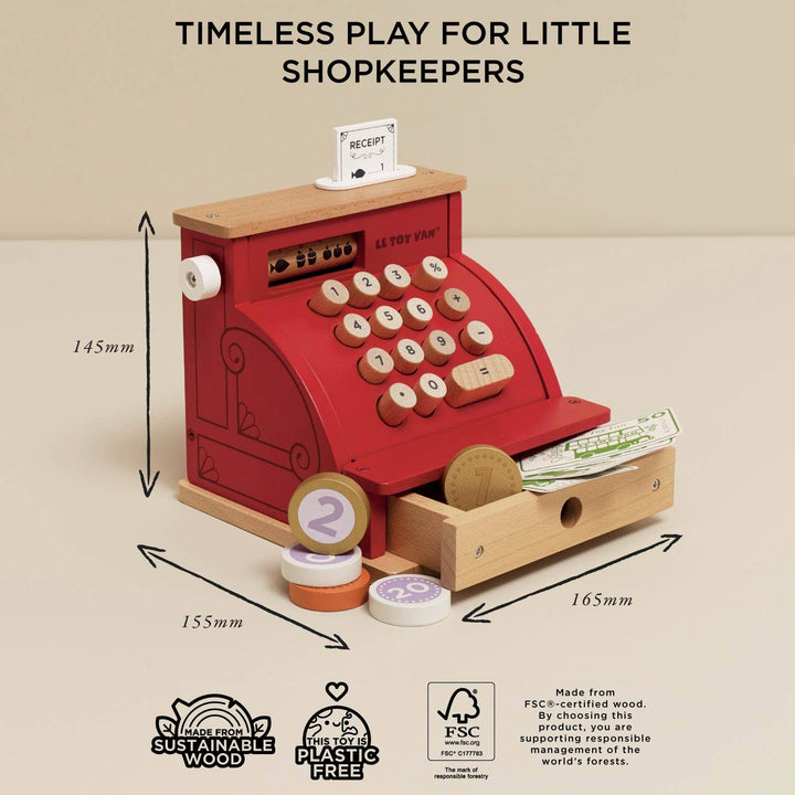 Le Toy Van Shop Till - Cash Register & Money is a best toddler toy for imaginative and hands-on play