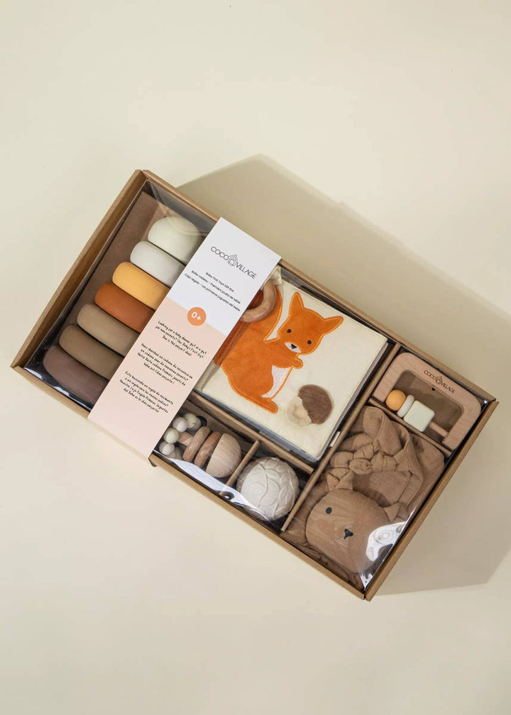 Delight in every discovery with the Coco Village Baby First Toys Gift Box, a thoughtfully curated infant toy set for curious little hands.