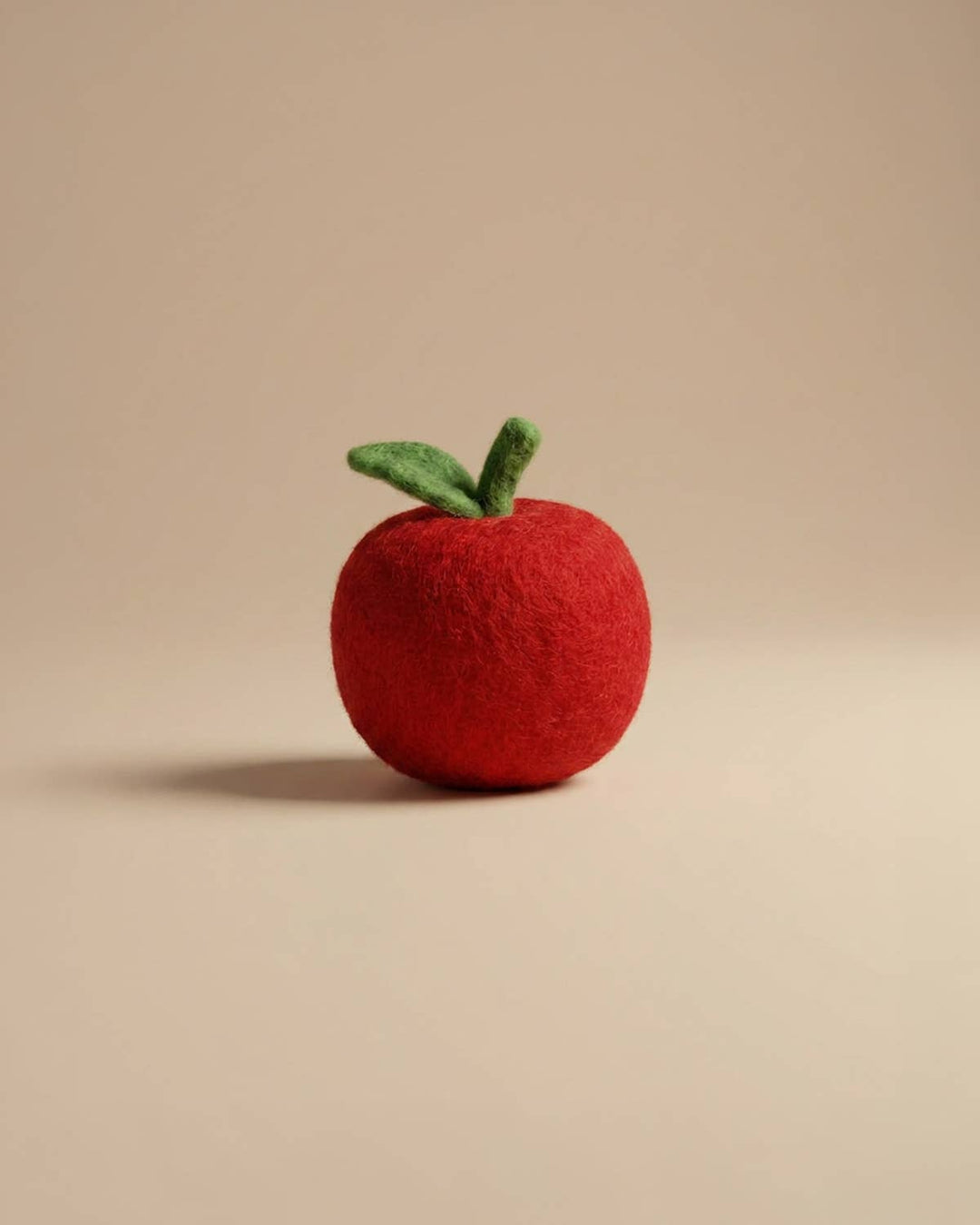 Kaddu Felt Apple Fruit Play Food, handmade wool toy for pretend kitchens