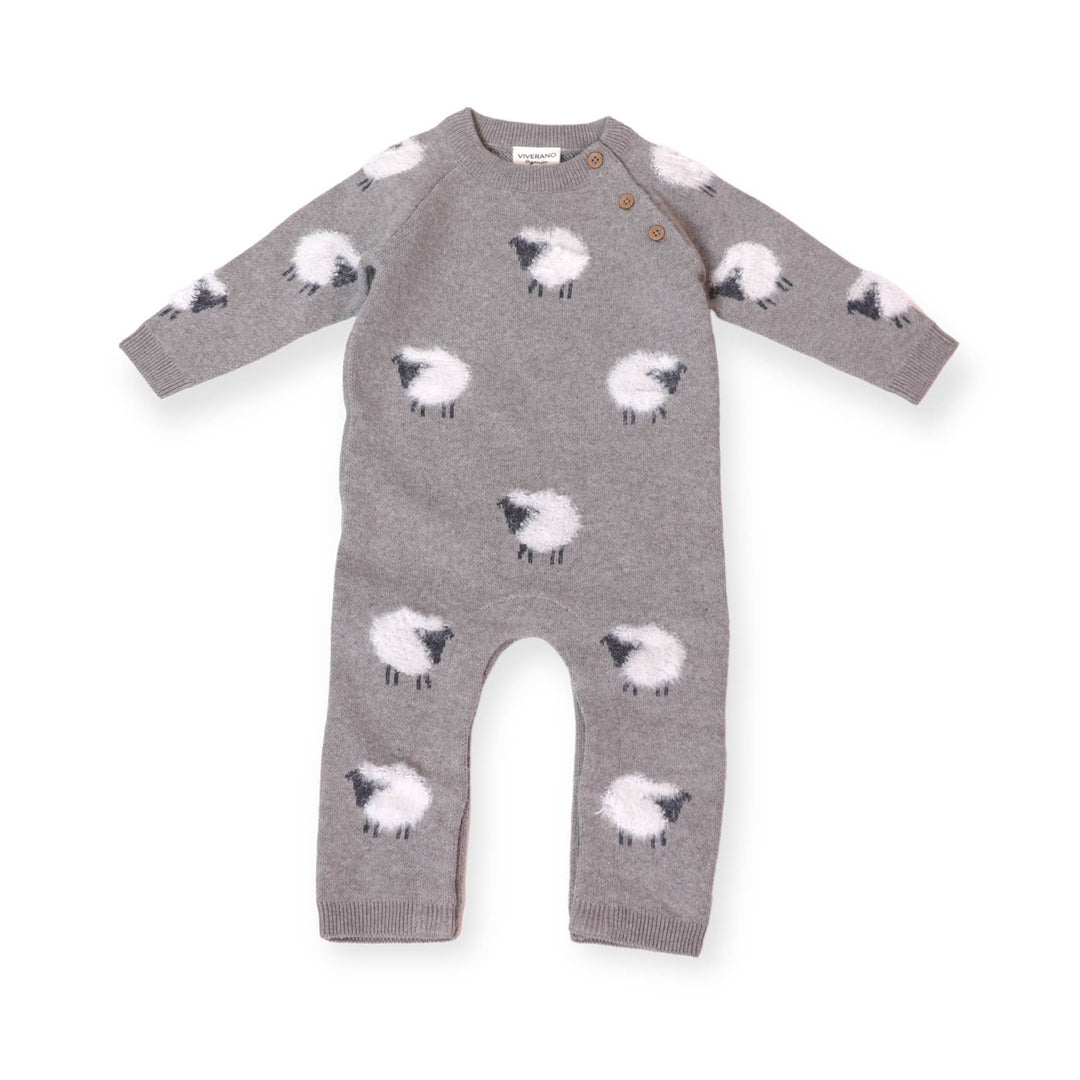 Organic baby clothes by Viverano Organics Furry Sheep, soft onesiesÕ design for everyday wear.