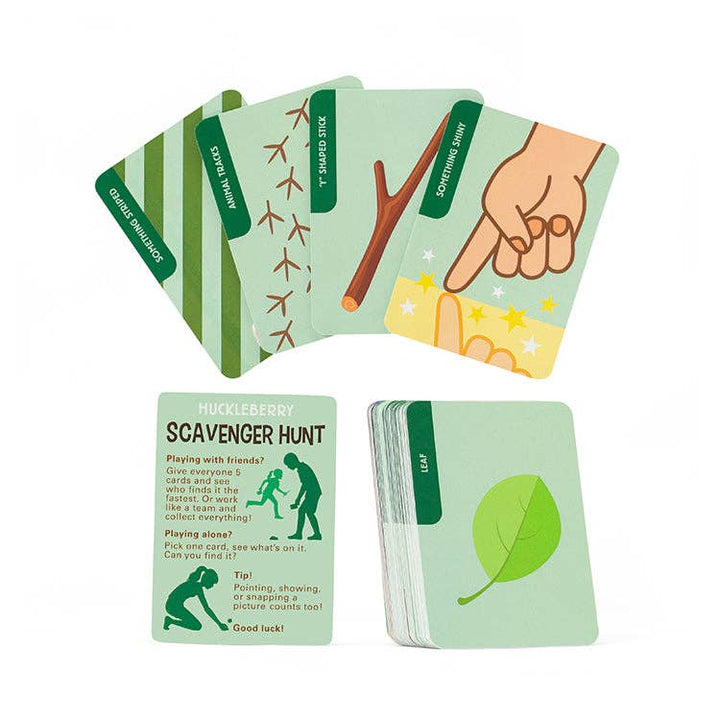 Huckleberry Scavenger Hunt kids nature exploration game cards