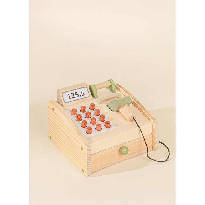 Coco village pretend play wooden cash register