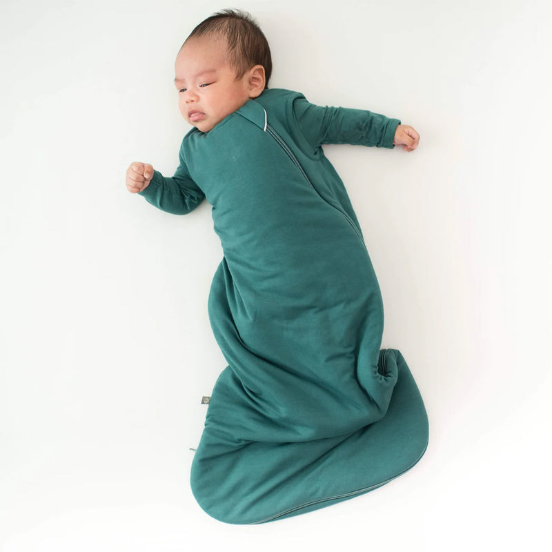 newborn sleep sack in emerald Kyte baby sleepsack