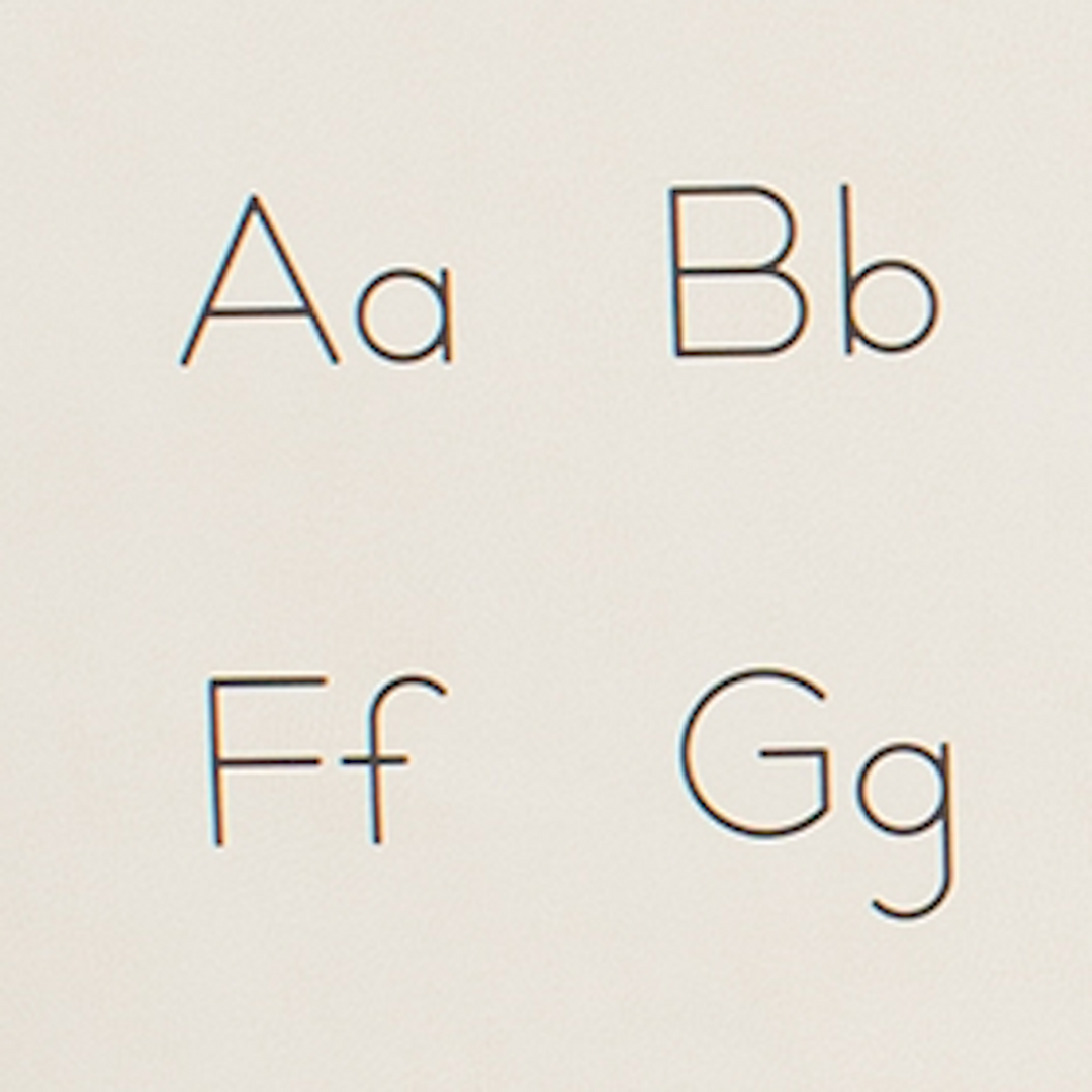 Gathre alphabet wall poster