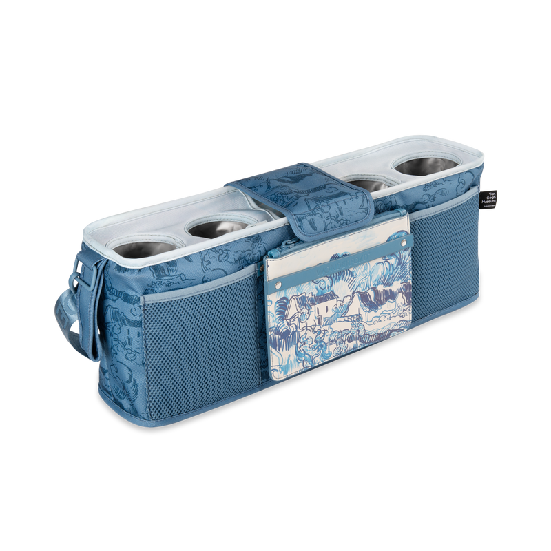 Van Gogh Landscape with Houses Wonderfold Parent Console with four cup holders makes every baby wagon stroller ride smoother and stylish.