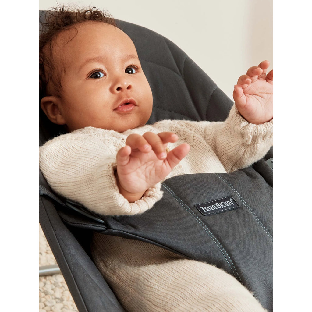 gray baby bjorn bouncer, baby bouncer age