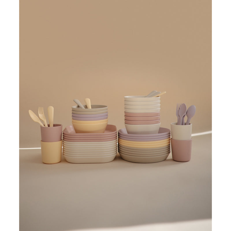 Mushie dinnerware baby cups collection