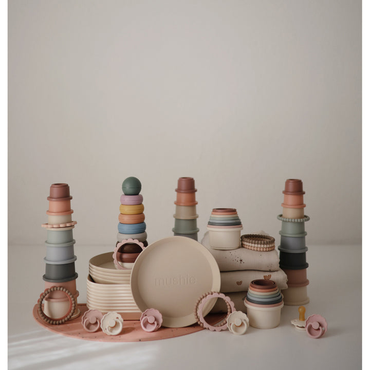 Mushie Cups Stacking Cup Toy Toys for Kids Colorful Mushie stacking cup set for engaging childrenÕs play