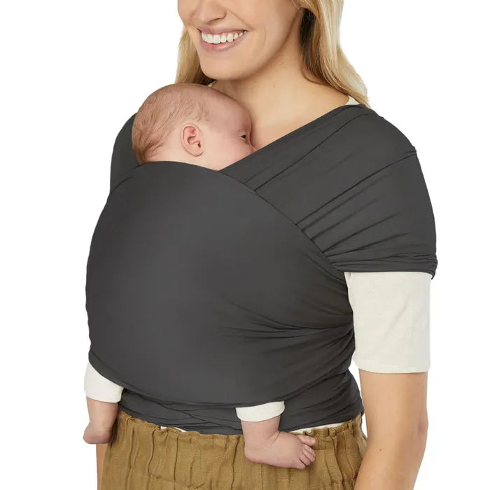 Soft Black offers sleek simplicity with the Ergobaby Aura Baby Wrap, a trusted best baby wrap for everyday use.