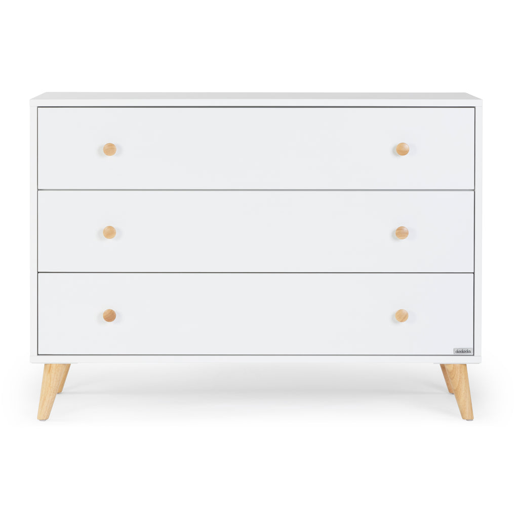 dadada nursery furniture sets White/Natural Austin dresser