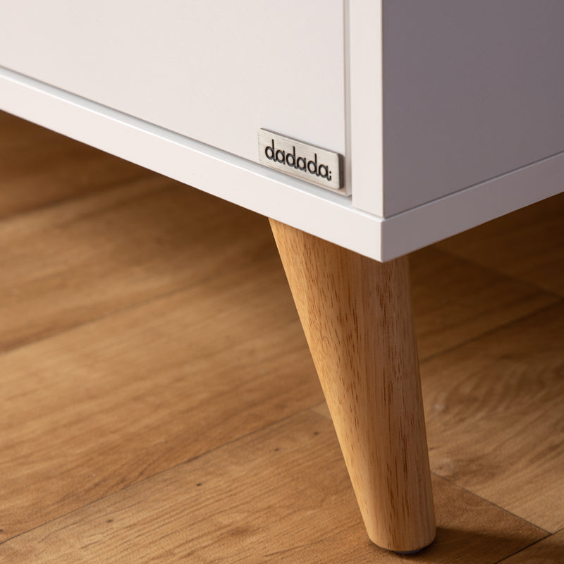 dadada White/Oak Austin 3-drawer dresser nursery