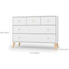 dadada White Austin dresser nursery furniture set