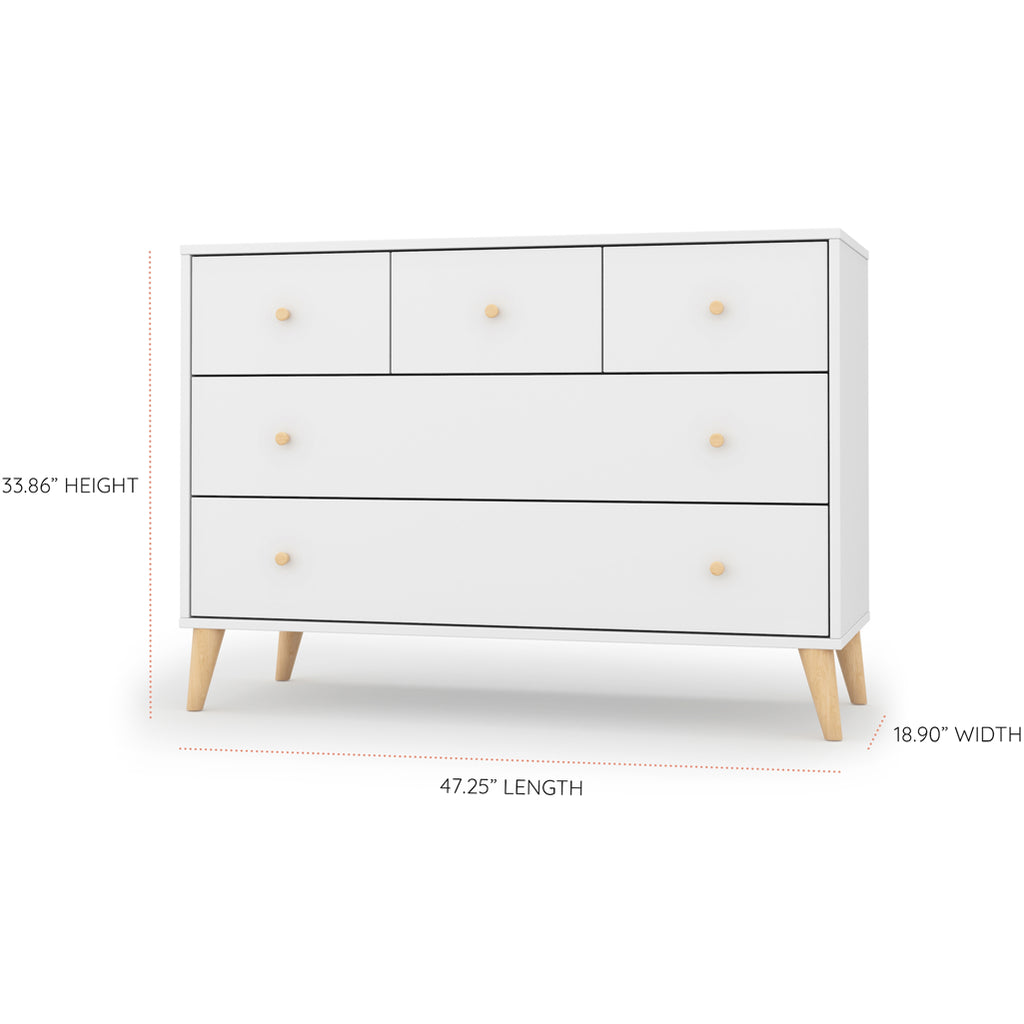 dadada White Austin dresser nursery furniture set