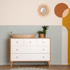 dadada white Austin 5-drawer dresser nursery