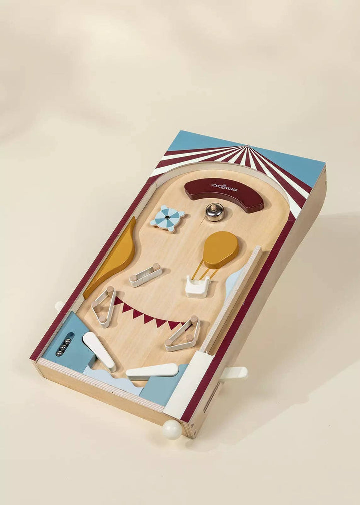 Score big with the Coco Village Wooden Play Pinball Machine, a beautifully crafted wooden arcade toy for kids who love active play.