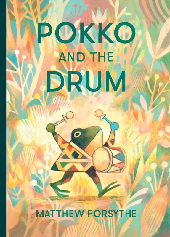 Pokko and the Drum hardcover cover by Simon & Schuster, an award-winning kids book about music