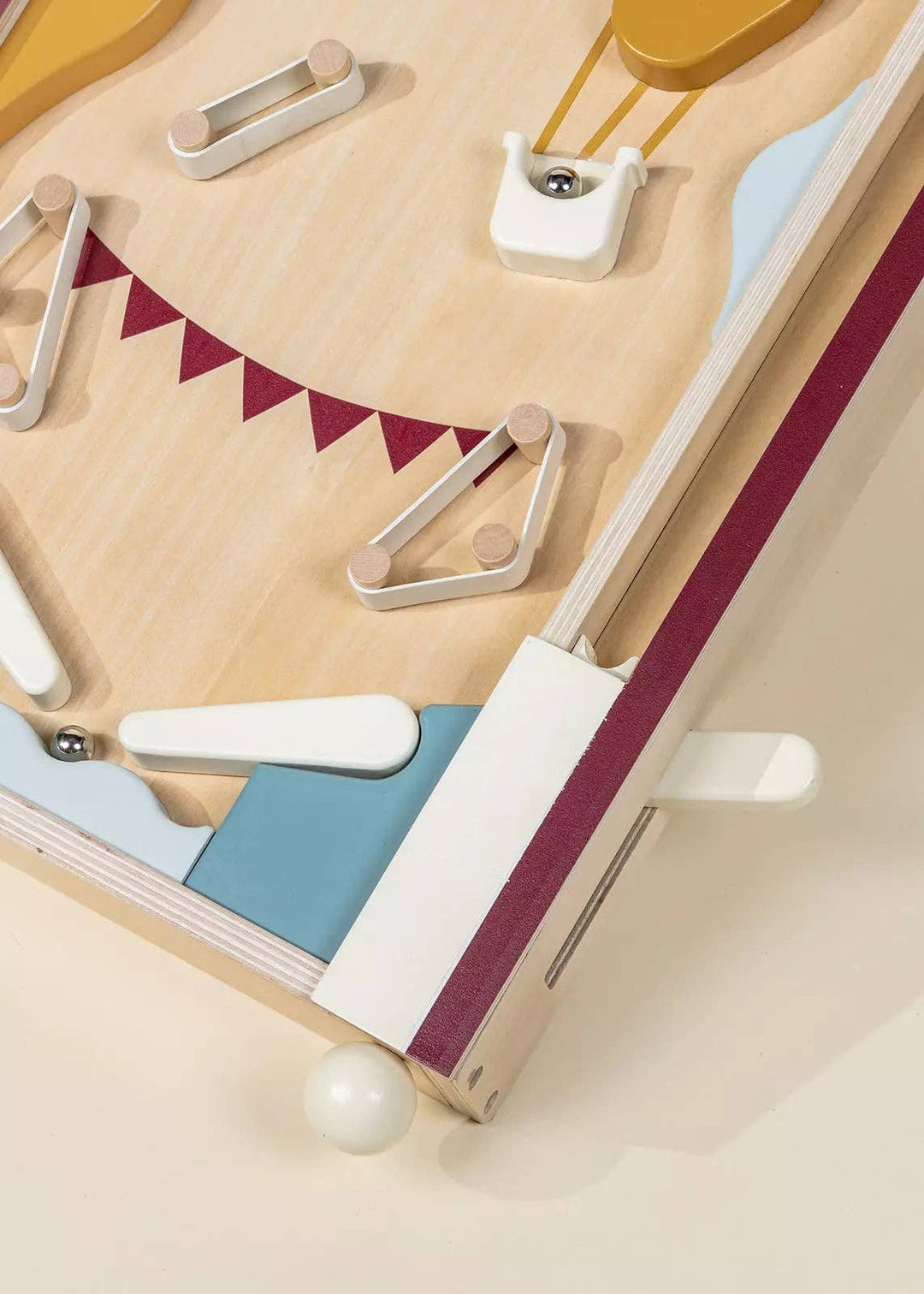 The Coco Village Wooden Play Pinball Machine is a screen-free game that sharpens focus and reflexes through hands-on play.