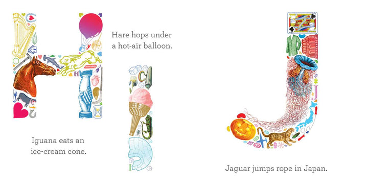 Illustrated alphabet page from A B See early literacy board book Simon & Schuster
