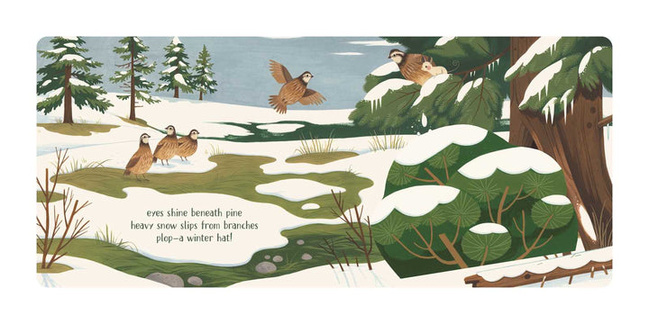 Illustrated otter page from Peek-A-Boo Haiku lift-the-flap poetry book for babies