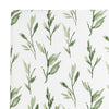 Best crib sheets: Parker Fitted Crib Sheet in Leaf by Crane Baby for a fresh nursery look.