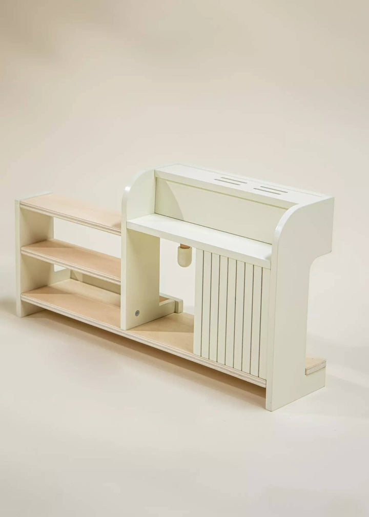 Make every sip count with the Coco Village Wooden Coffee Shop Playset in Multicolor, a great developmental toy.