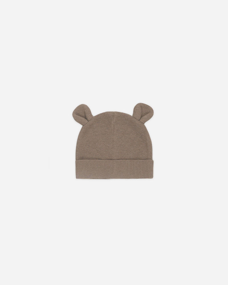 Baby Bear Beanie || Heathered Mocha