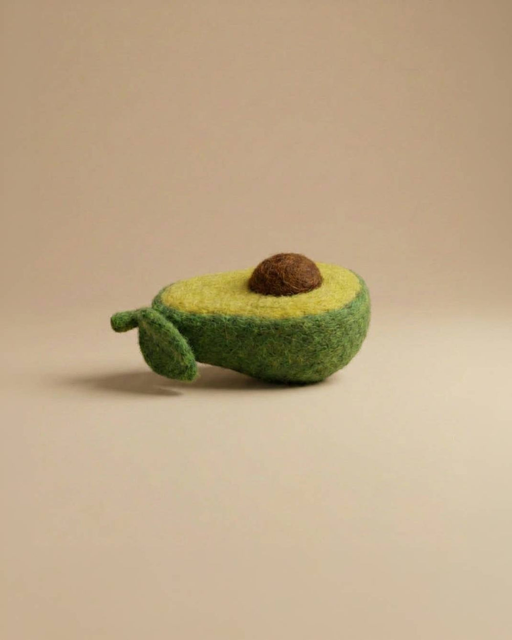 Felt Avocado half play food by Kaddu, perfect Waldorf pretend cooking toy