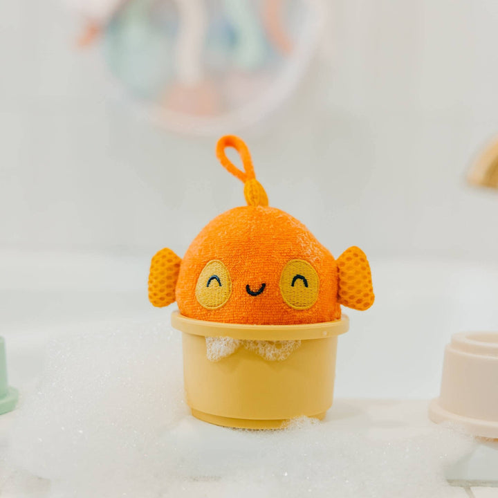 Copper Pearl plush bath toy set with ocean theme, toddler bath toys for imaginative play