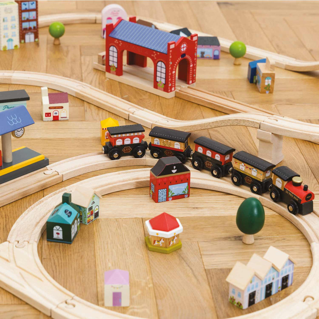 Choo-choo excitement with the Le Toy Van London Train Set, a kids toy perfect for pretend play.