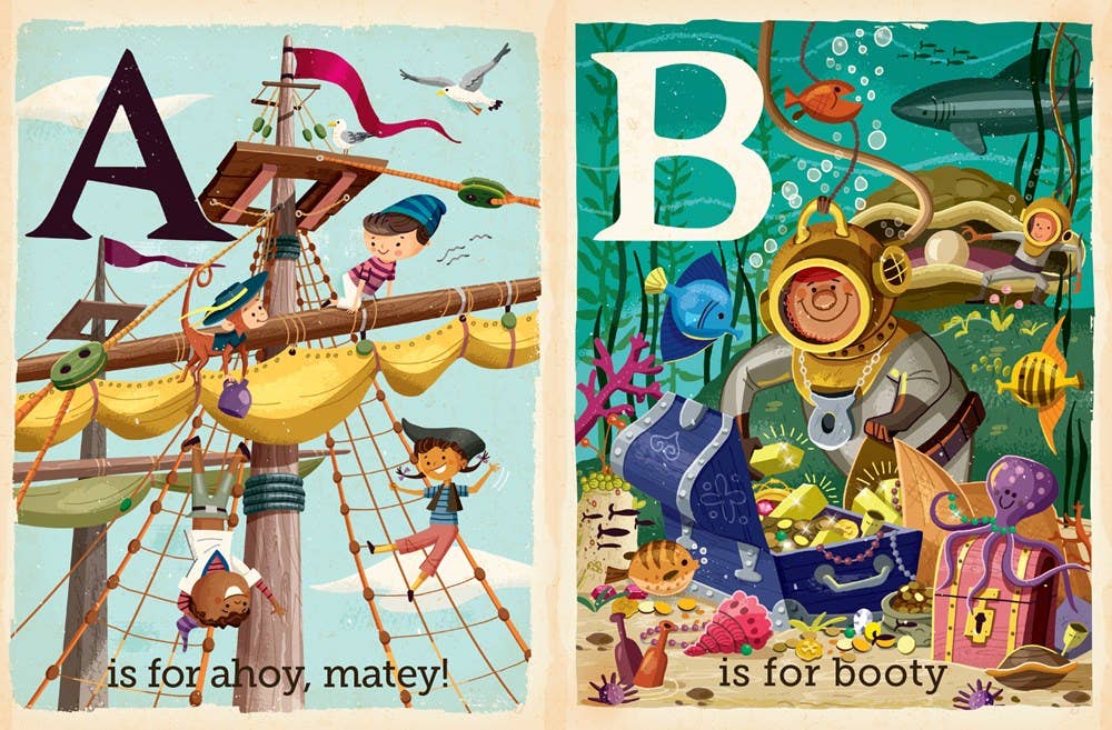Gibbs Smith P is for Pirate pirate board book