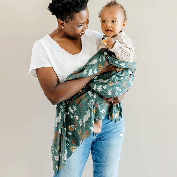Atwood knit swaddle by Copper Pearl — best baby blanket for newborns and infants