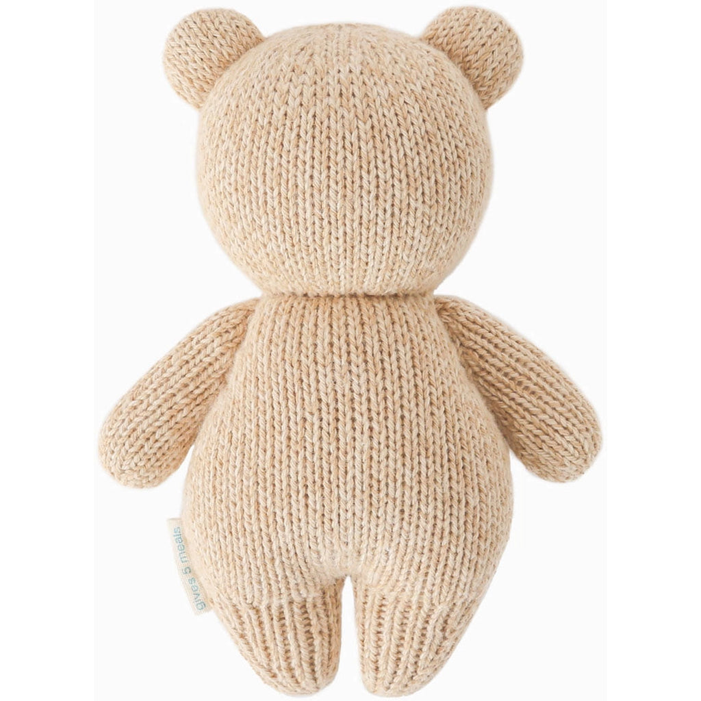 knit teddy bear for babies cuddle kind