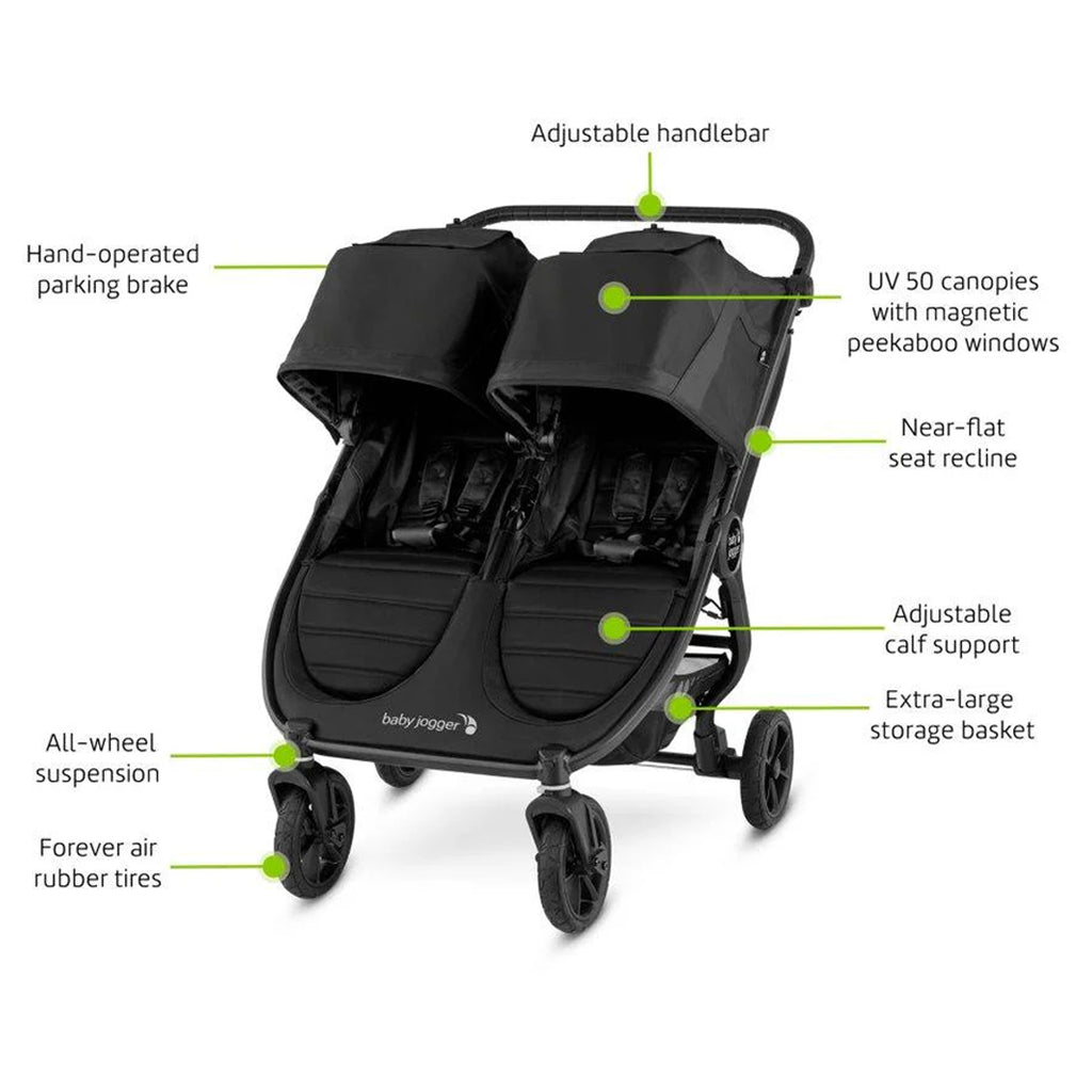 Baby Jogger City Mini GT2 Double Stroller  easy to clean stroller wheels