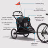 Baby Jogger City Prix Jogger and Bike and Trailer Shield, wipe-clean stroller for easy maintenance