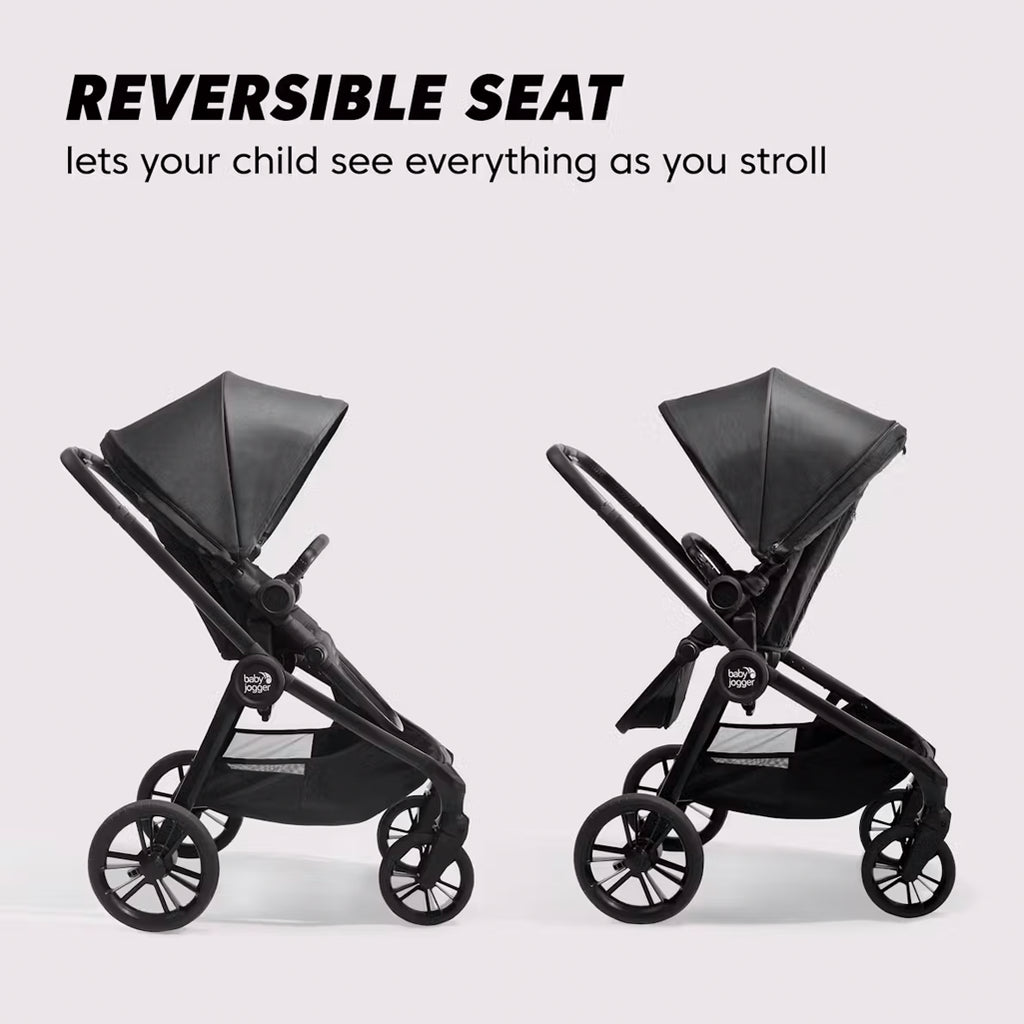  Baby Jogger City Sights Stroller and City Go 2 Infant Car Seat travel system, easy to store stroller