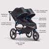 Baby Jogger Summit X3 Double Jogging Stroller with easy, one-hand fold system