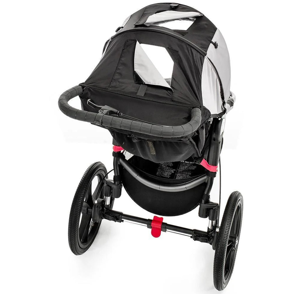 Baby Jogger Summit X3 Single Jogging Stroller with one-hand fold feature for easy storage