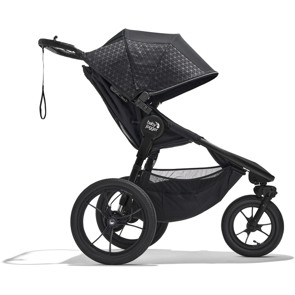 Baby Jogger Summit X3 Single Jogging Stroller with all-terrain tires for versatility on various surfaces